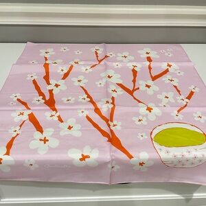 Pink and Orange Floral Scarf